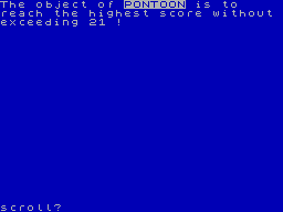 Pontoon (1984)(Contrast Software)